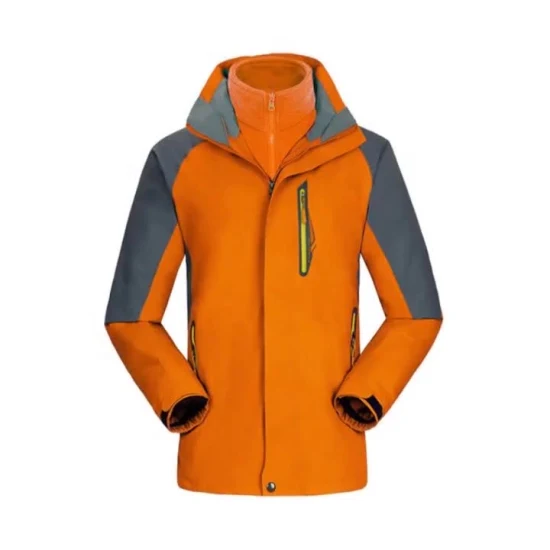 Invierno aislado frío cálido 100% poliéster/nylon/algodón Parka térmica ropa de trabajo deportes exteriores 3 en 1 chaqueta de esquí